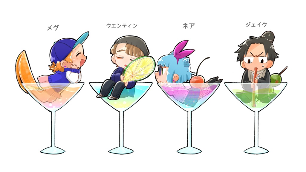 【SALE】カクテルアクリルメモスタンド