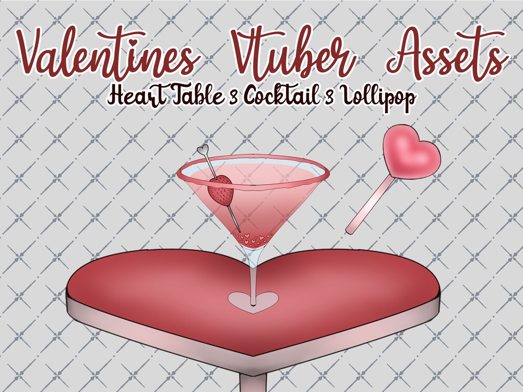 FREE Valentines Assets for Vtubers and Streamers
