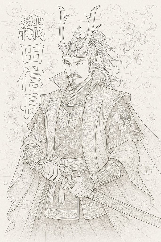 塗り絵シリーズ:信長・幻想和絵巻