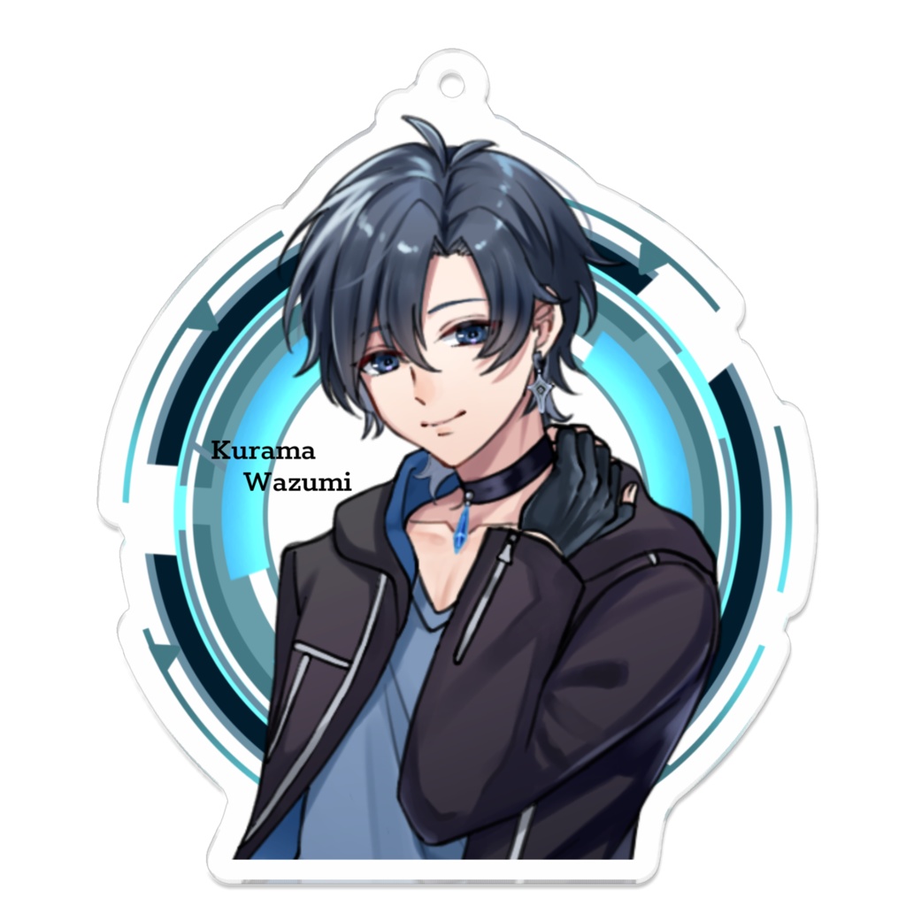 サイバーデザインアクリルキーホルダー