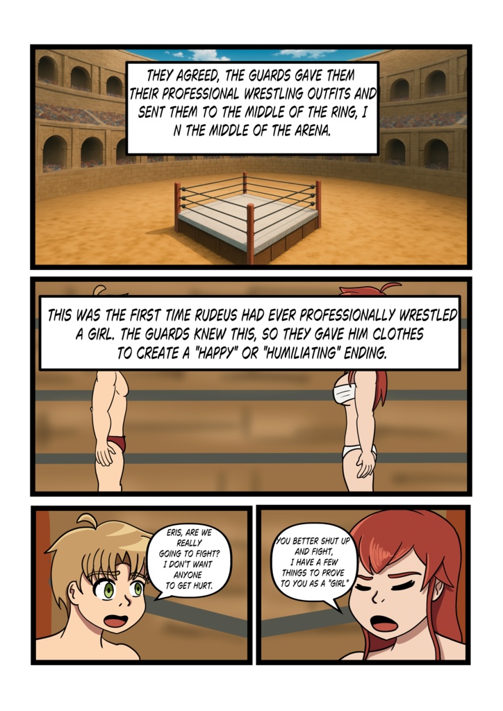 Rudeus Vs Eris (Full Wrestling)