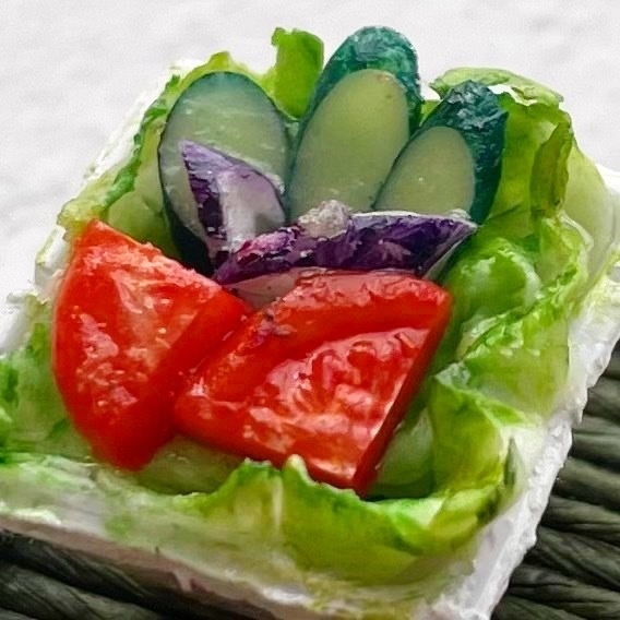 ミニチュア ステーキセット 定食 ランチ🌸 ドールハウス ミニチュアフード