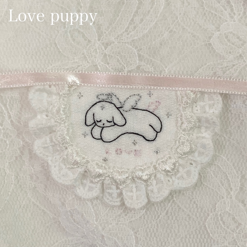 ぬいぐるみ用スタイ(big)刺繍&ケーキ