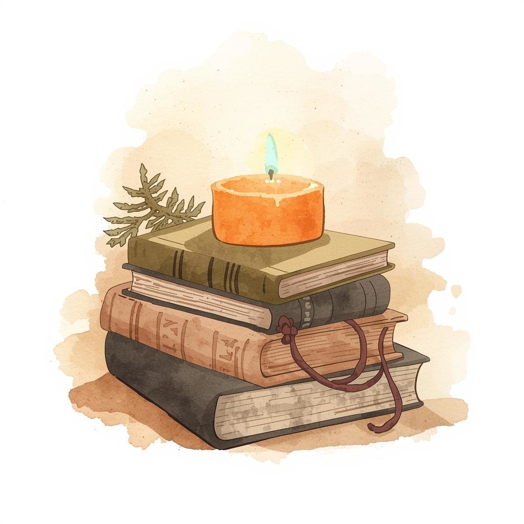 秋の水彩アンティーククリップアート|オレンジが可愛い秋素材10点セット(PNG・8点背景透過)