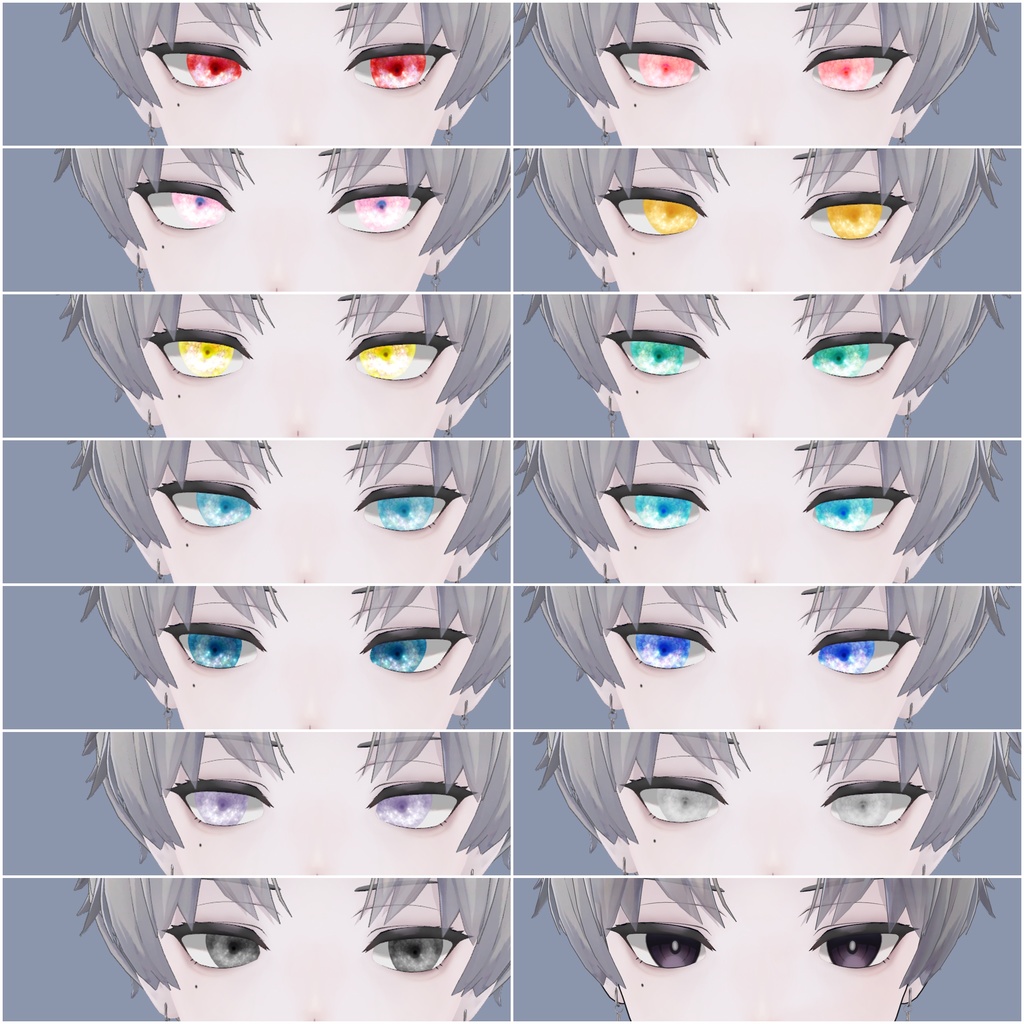 【8アバター対応】Pure Bloom Eyes【13Colors】