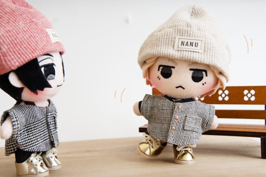 コットンリネンのチェックシャツ