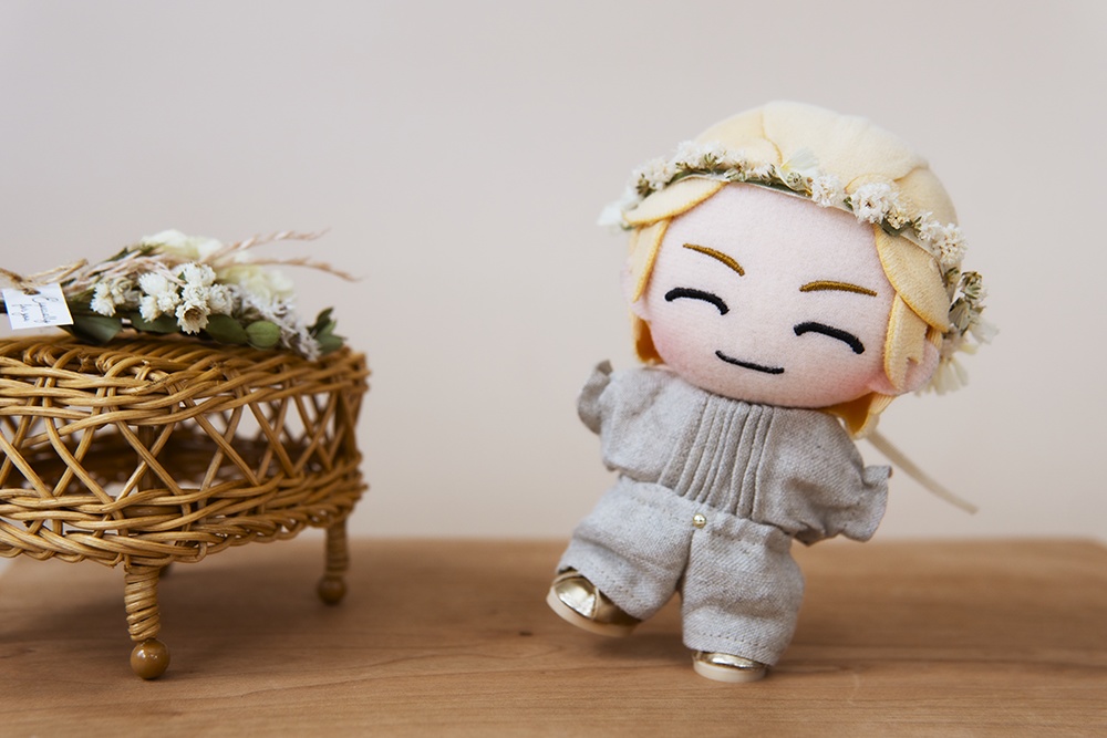 リネンのピンタックブラウスセットアップ