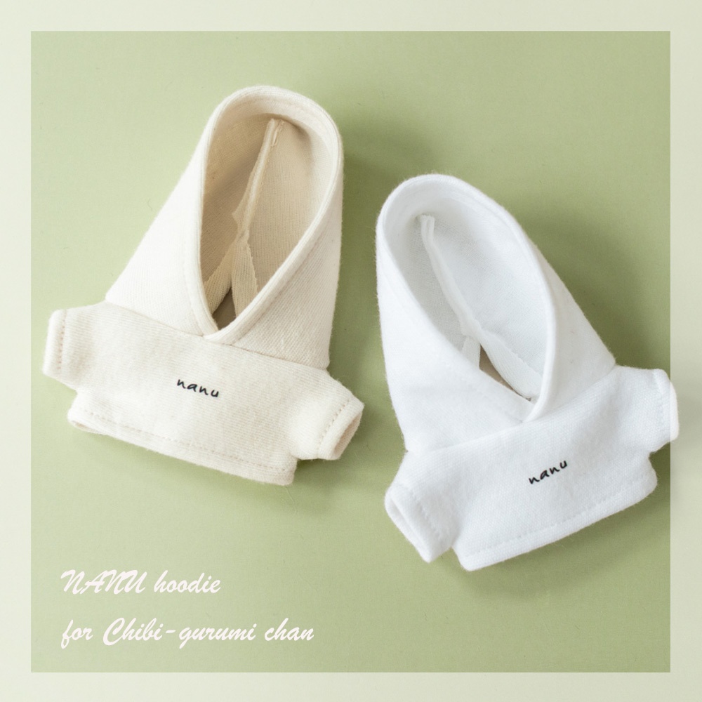 【ちびぐるみサイズ】シンプルロゴフーディー（全2色／ロゴ各5色）