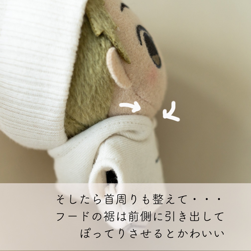 【ちびぐるみサイズ】シンプルロゴフーディー(全2色/ロゴ各5色)