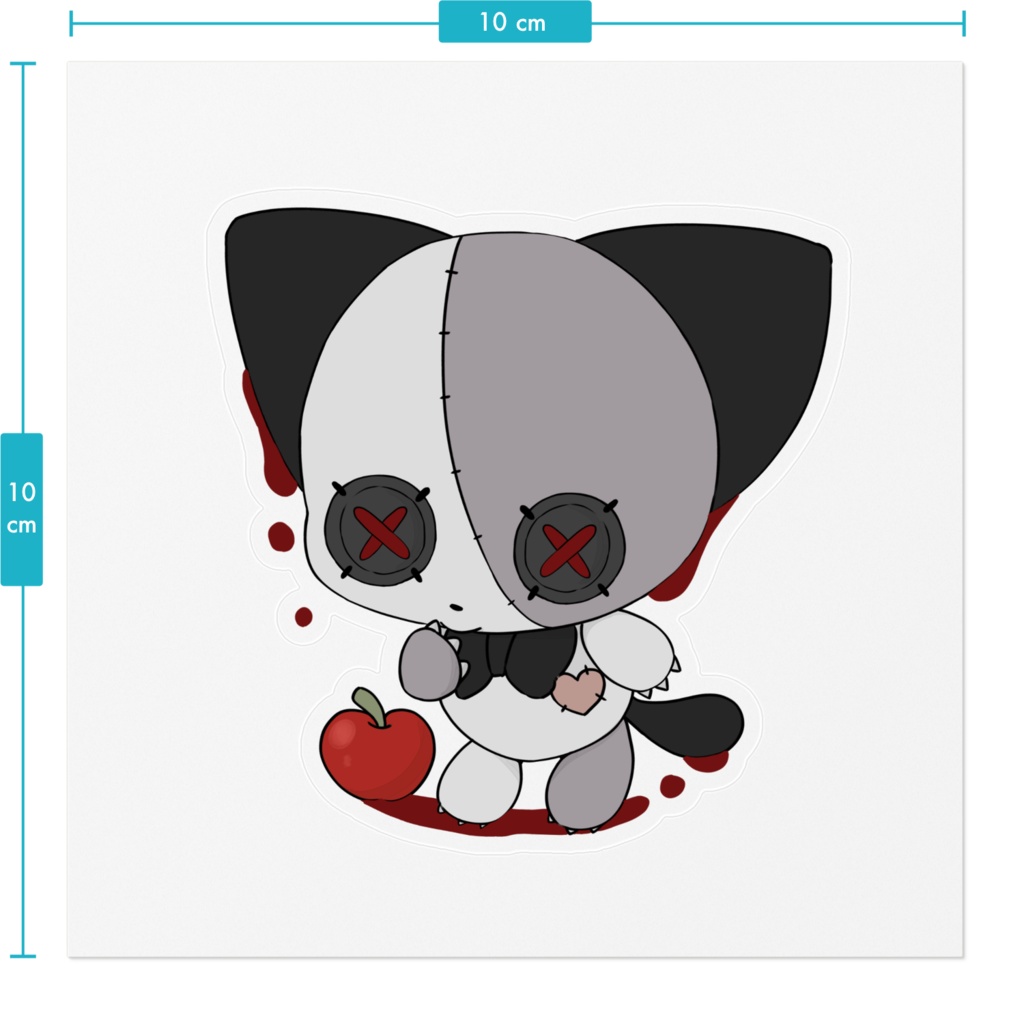 不穏猫ステッカー