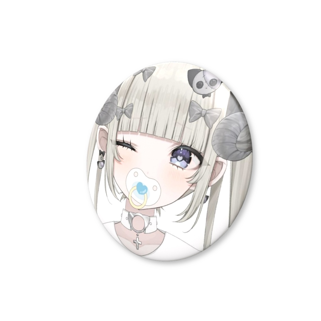 おしゃぶり缶バッジ