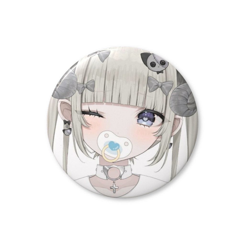 おしゃぶり缶バッジ