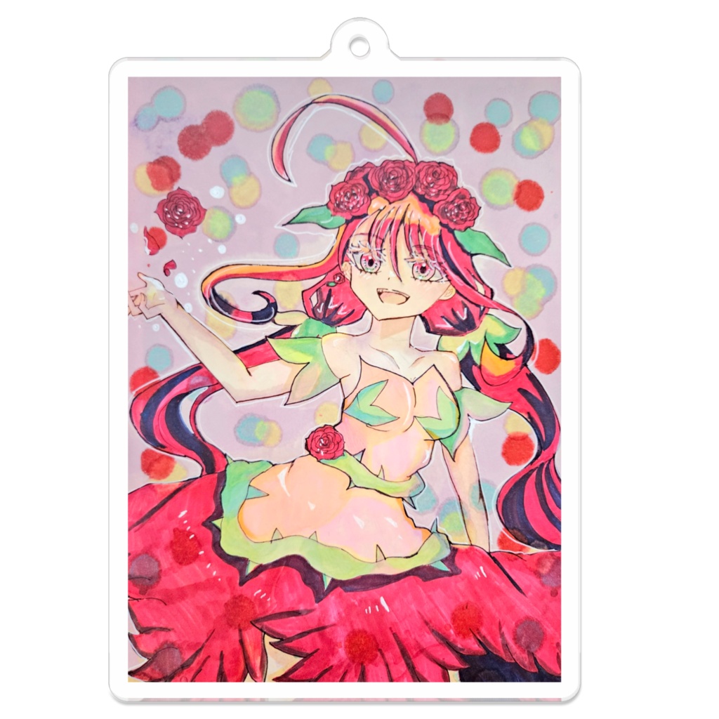 アクリルキーホルダー【ローズ】