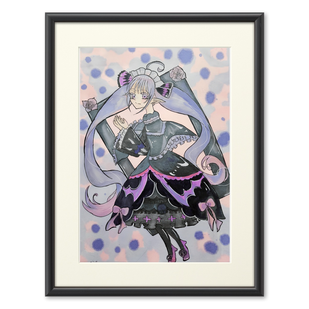 ていらみす個展 複製画【ゴシック・レディ】