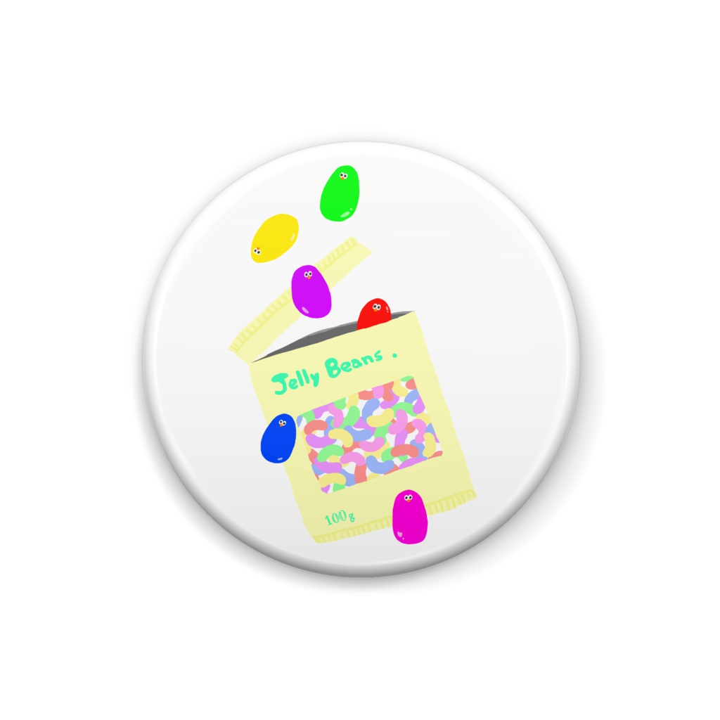Jelly Beans.(100g)/缶バッジ