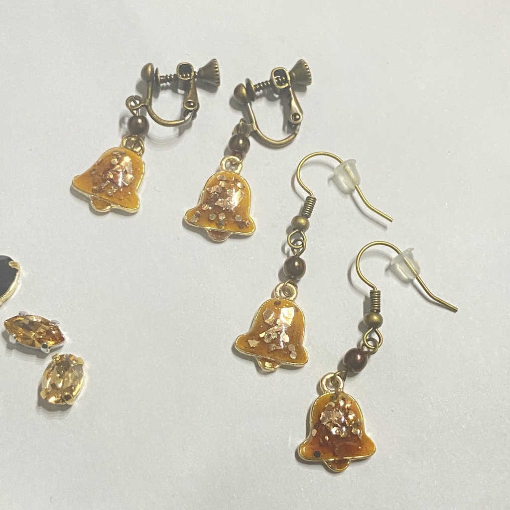 ライムイメージピアス、イヤリング