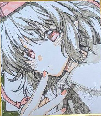 【ミニ色紙】射命丸文