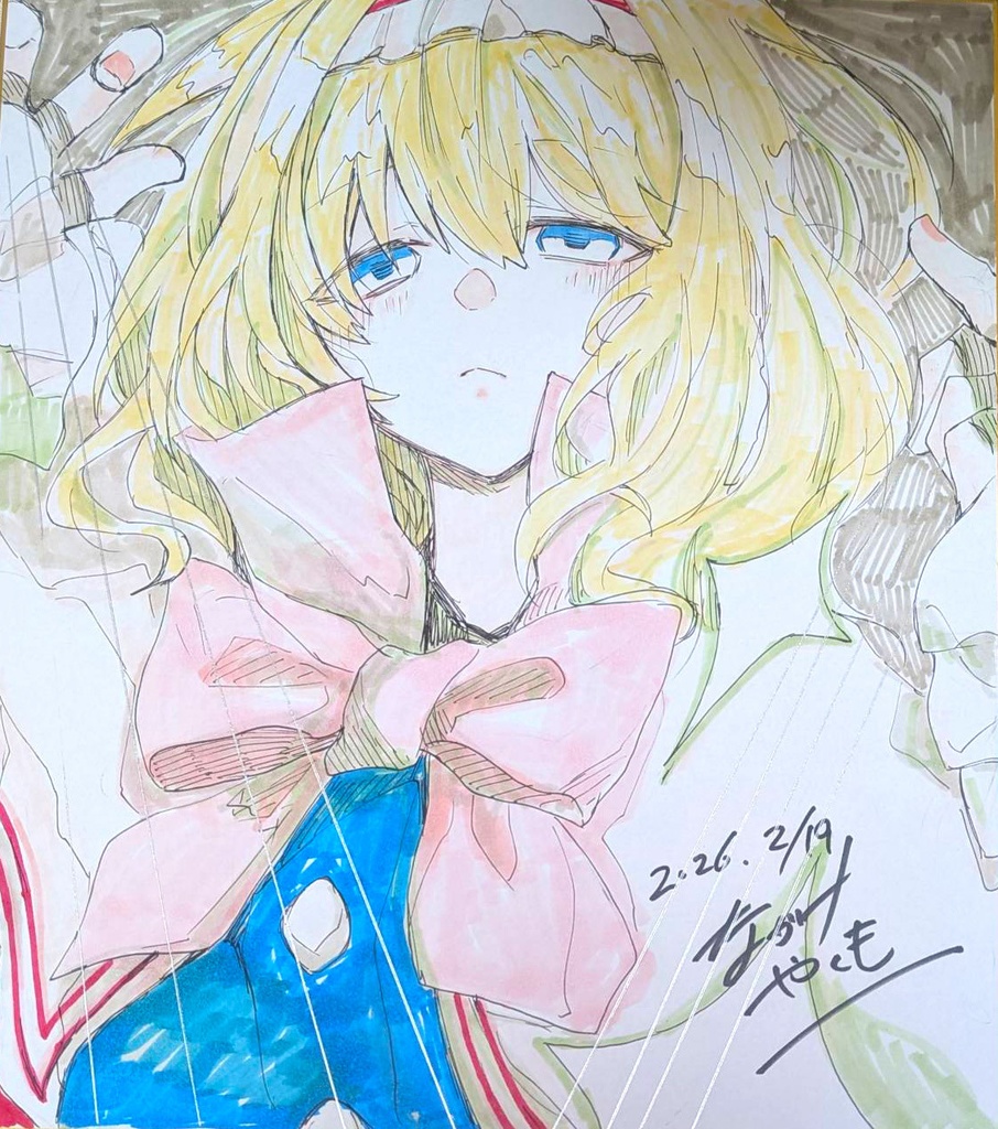 【直筆大色紙】アリス・マーガトロイド