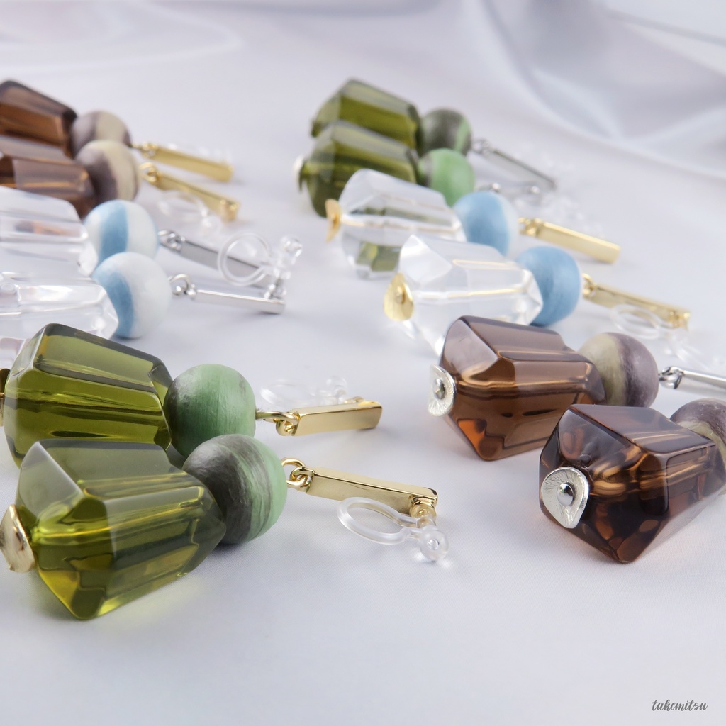 抹茶ラテ イヤリング