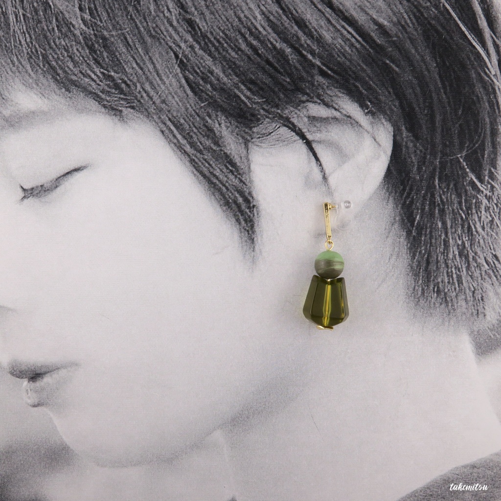 抹茶ラテ イヤリング