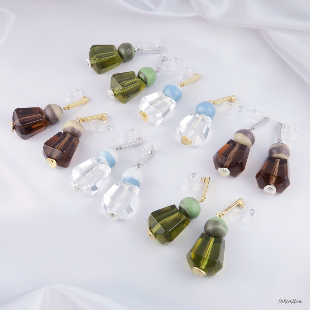 抹茶ラテ イヤリング