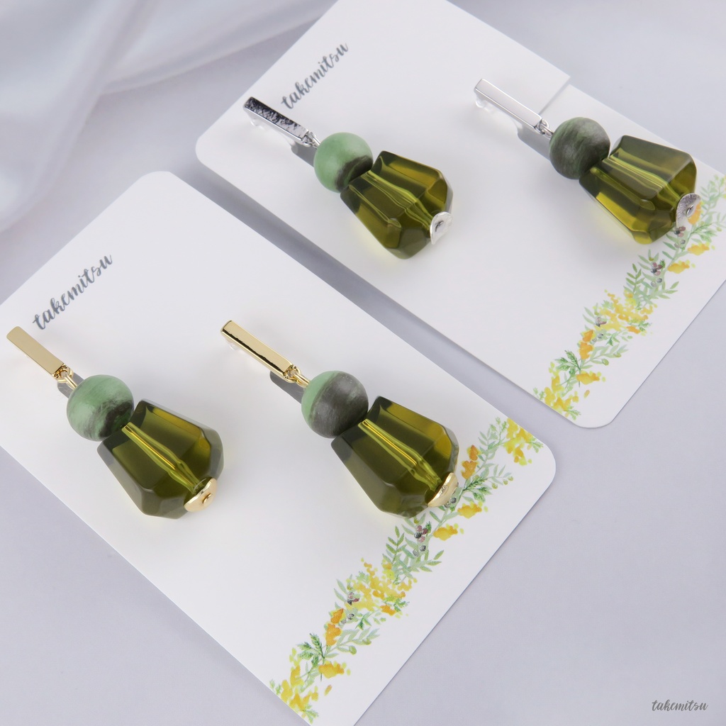 抹茶ラテ イヤリング