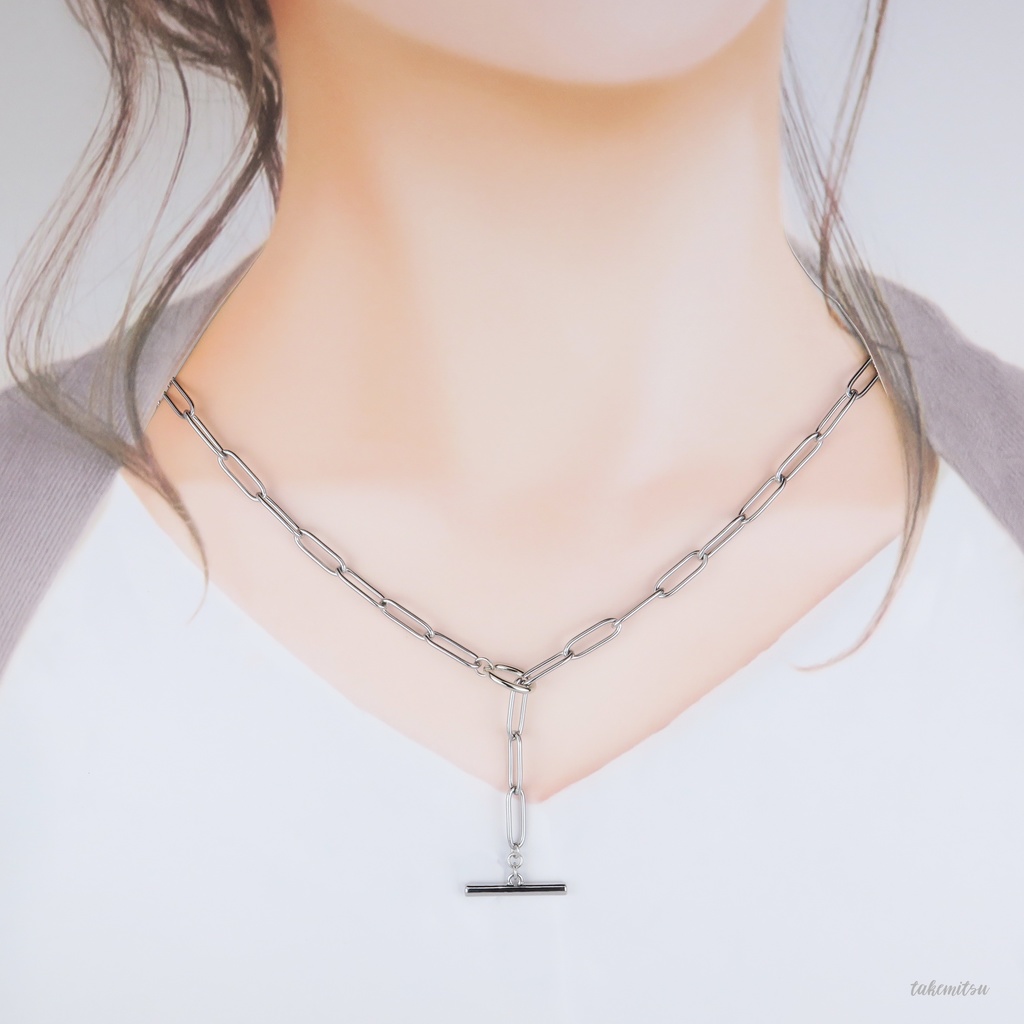 ステンレスチェーン/マンテル シンプルネックレス