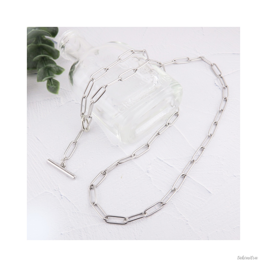 ステンレスチェーン/マンテル シンプルネックレス