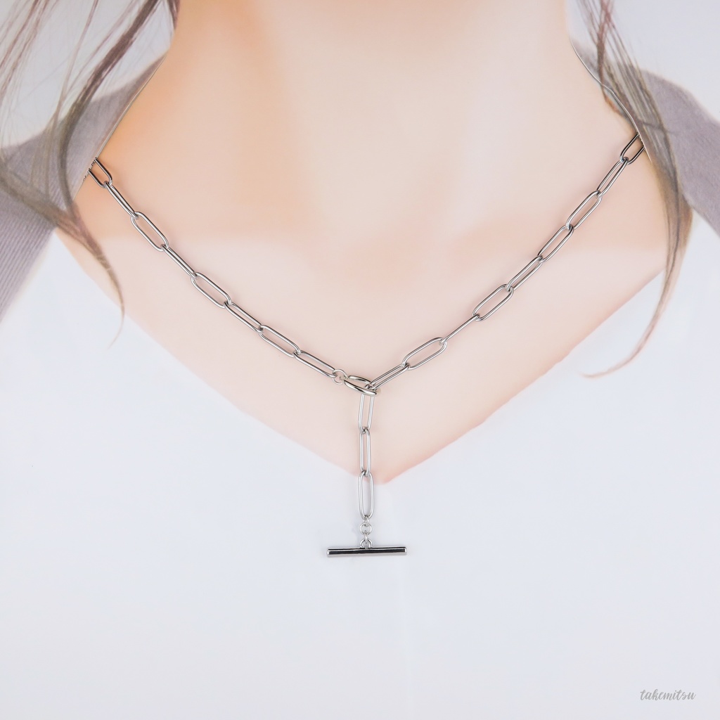 ステンレスチェーン/マンテル シンプルネックレス