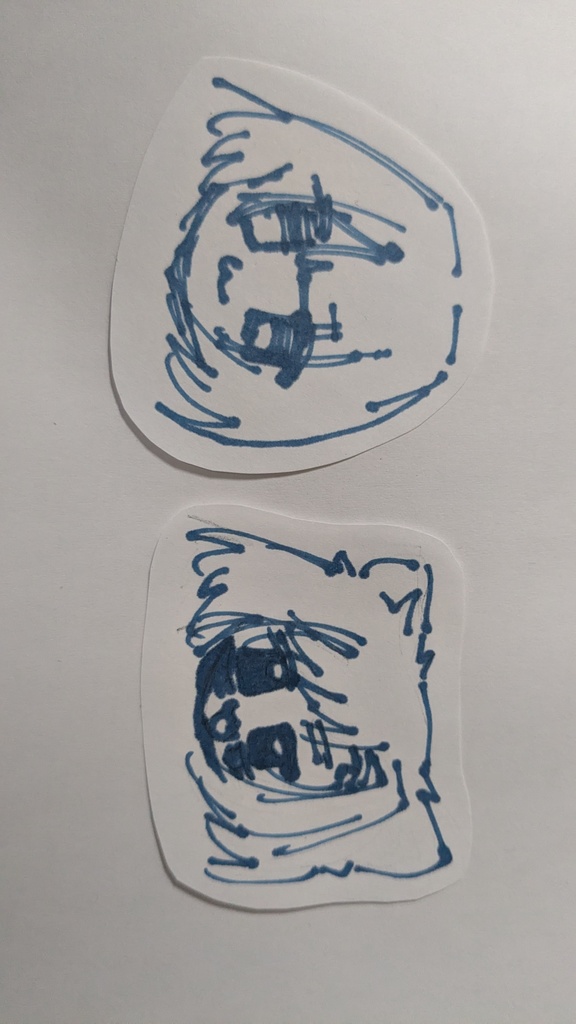 ステッカー風ペーパー