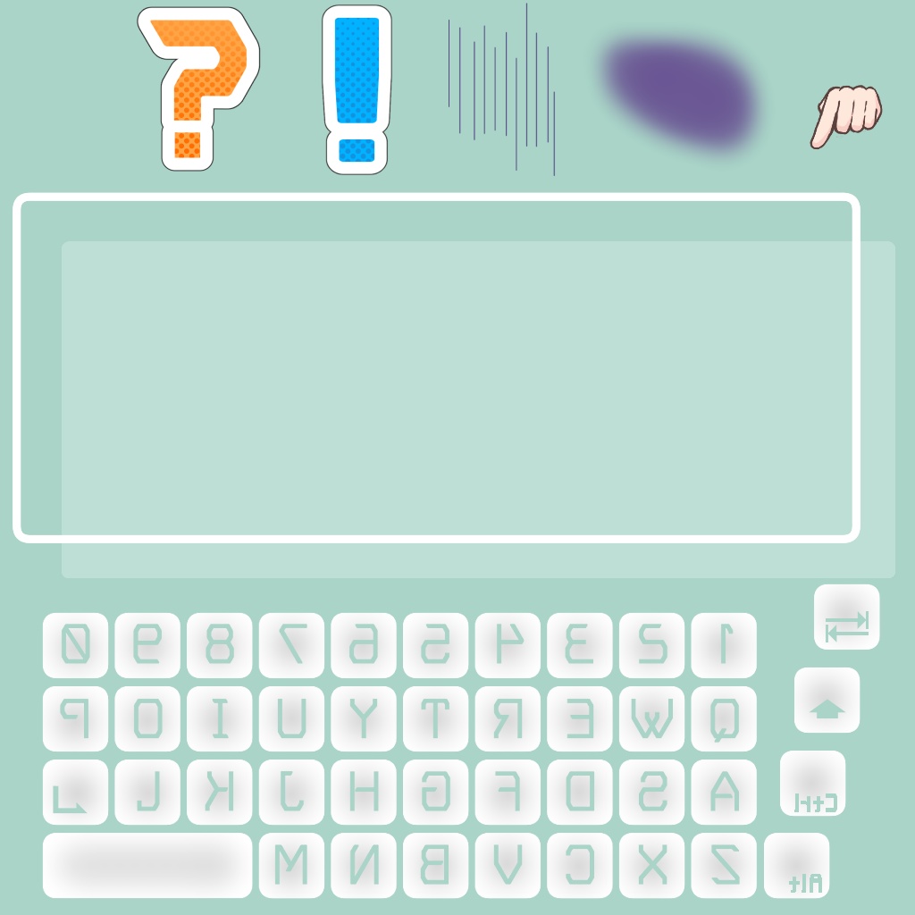 【パーツ分け済みPSD】白紙ちゃん!ぷれーん!PSD!