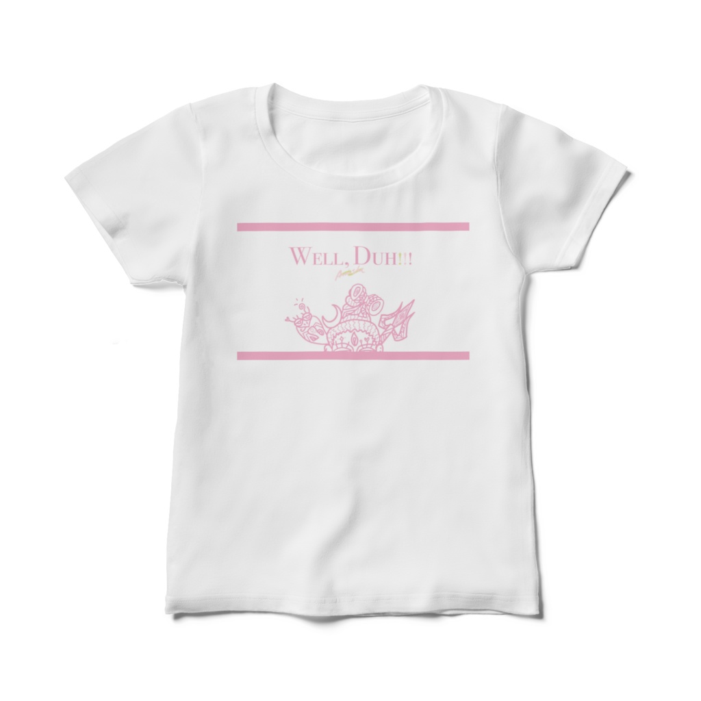 Well,Duh!!! レディースtシャツハーフフラワー