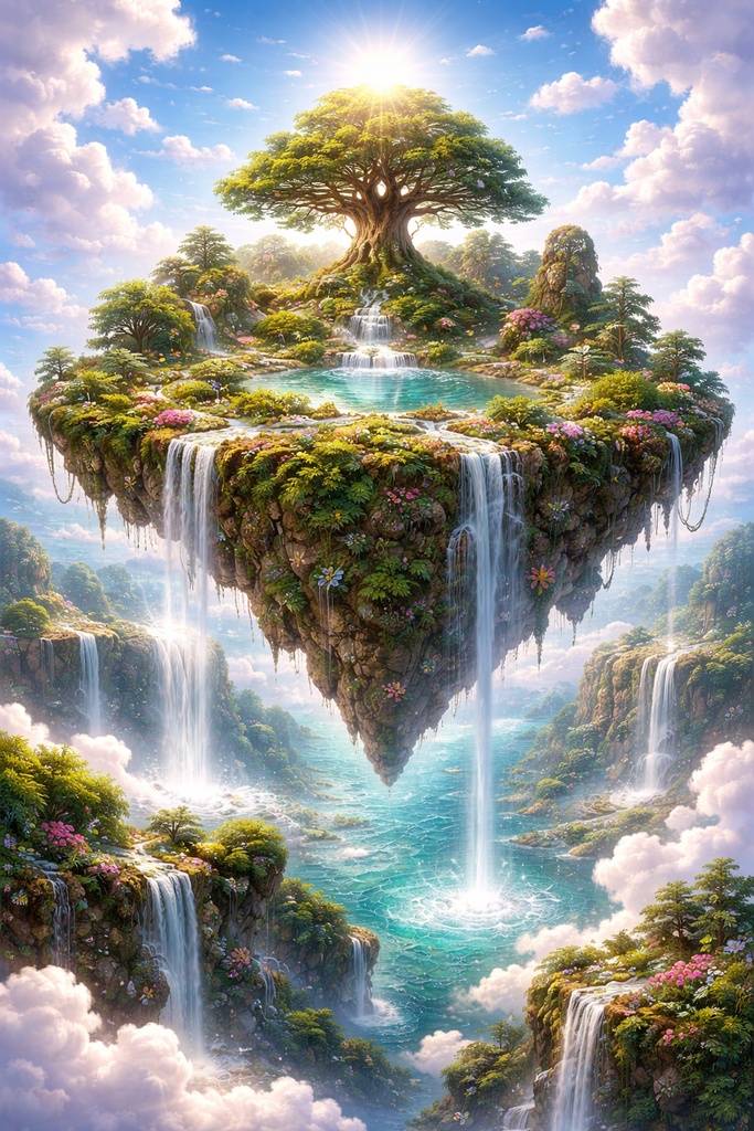 色んな浮島 全6種-arious floating islands - 6 types in total