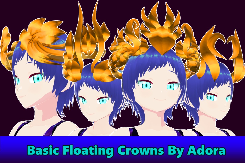 [VROID] Basic Floating Crowns