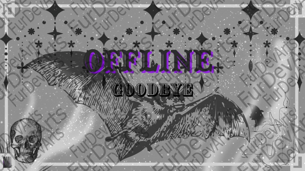 STREAMER OVERLAY (ANIMATED!!) - Cute Ouija/Halloween Goth set