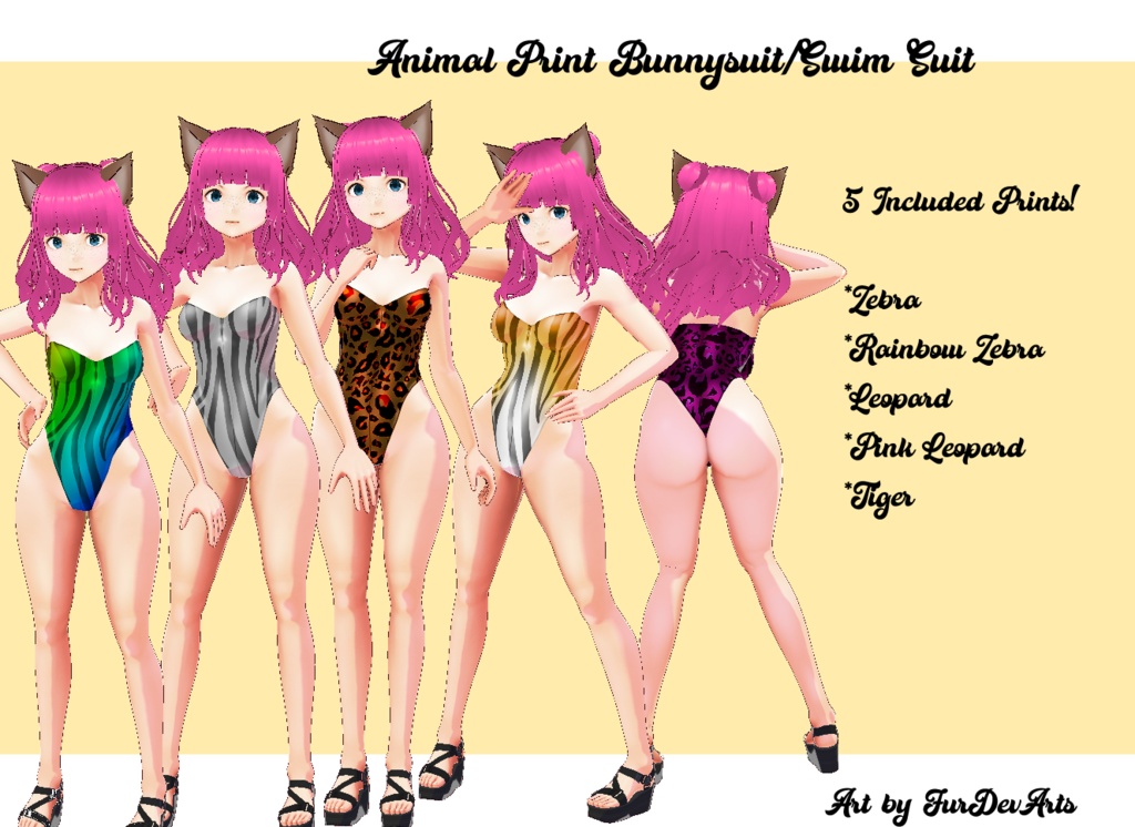 Vroid!! Animal Bunnysuit / Swimsuit! // Vroid Stable, Vroid Beta!