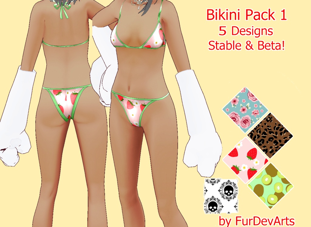 VROID!!! BIKINI PACK 1 // VROID STABLE & BETA