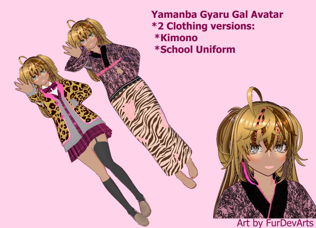 Vroid Character - Yamanba Gyaru Gal