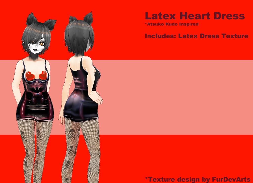Vroid Stable // Latex Heart Dress