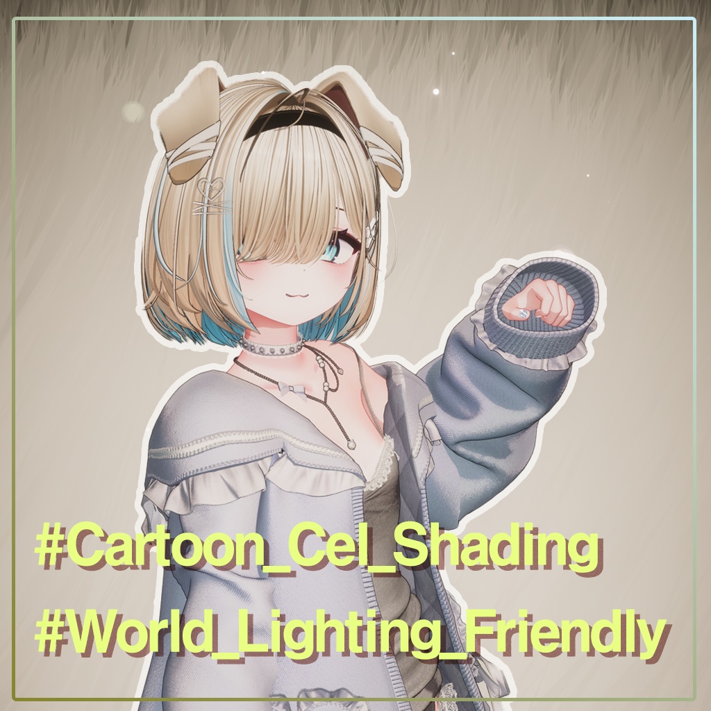 37Cider's Poiyomi Material Preset - Cartoon Cel Shading