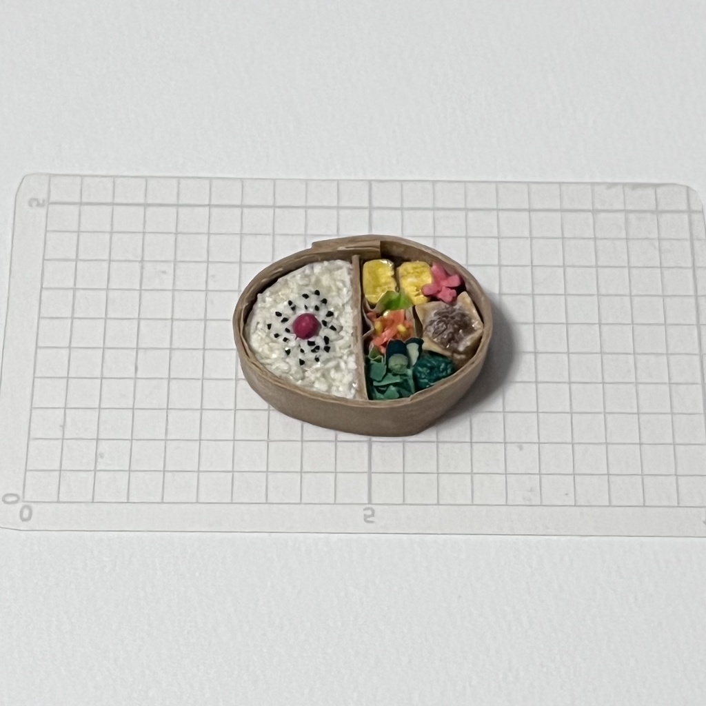 【ミニチュア】ごましお弁当