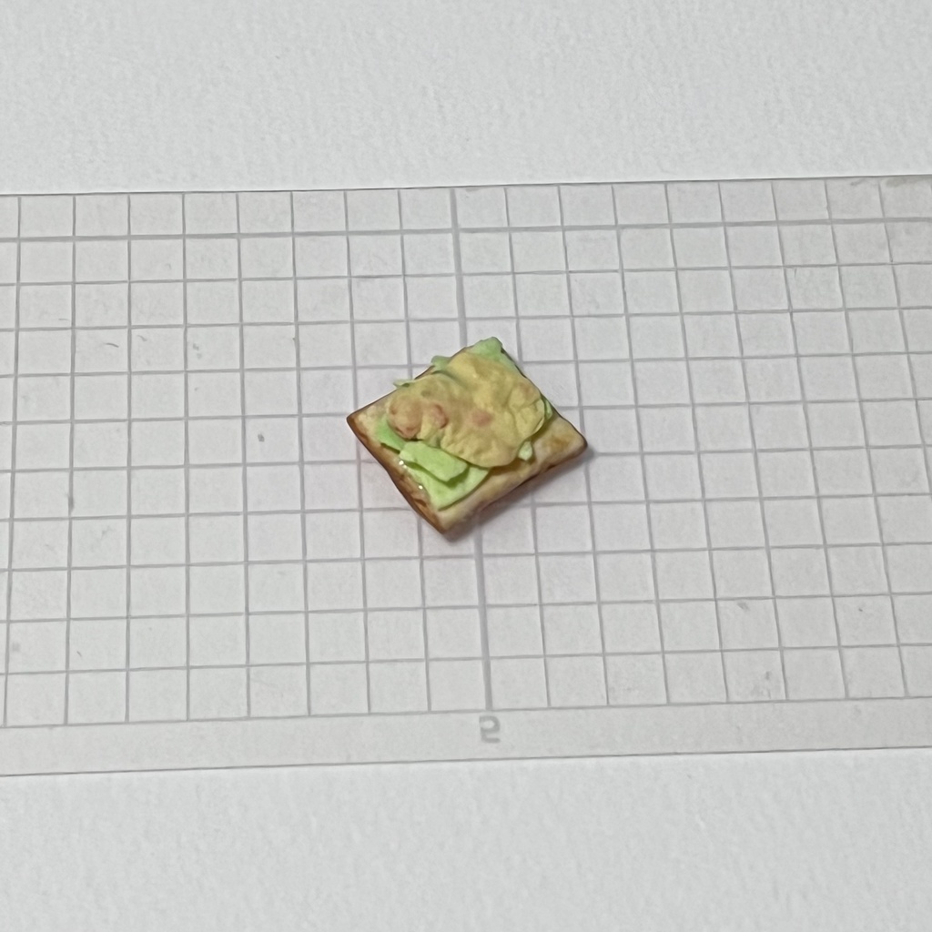 【ミニチュア】ポテトサラダトースト