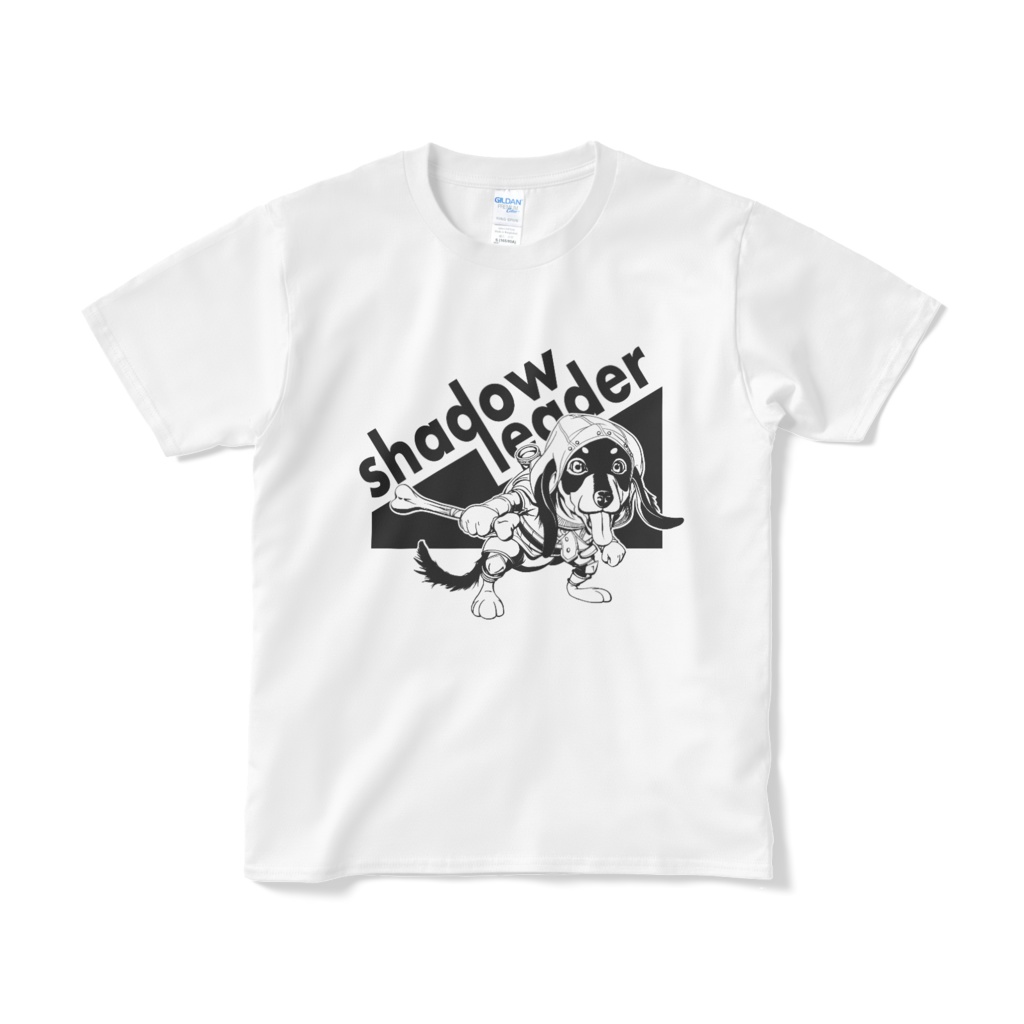 アサシン風ミニチュアダックス(モノクロ)