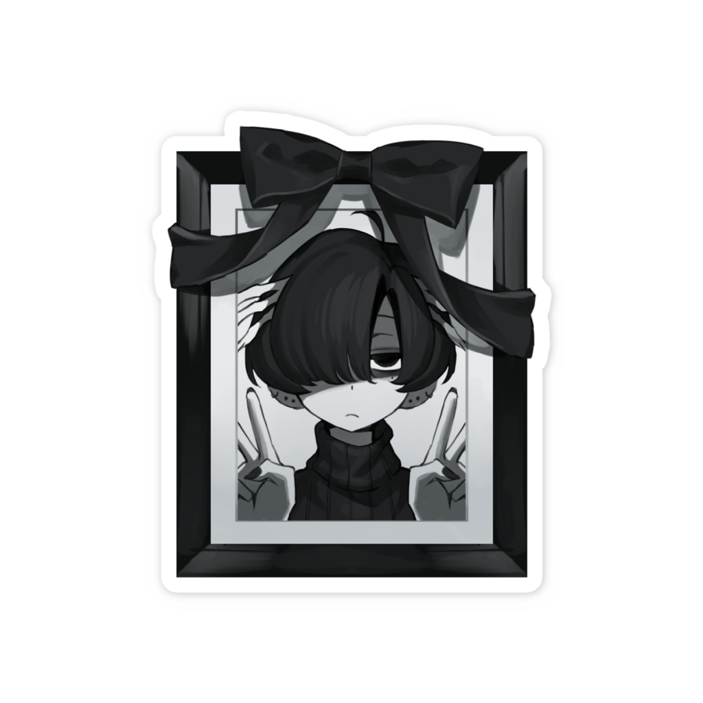 遺影スマホステッカー