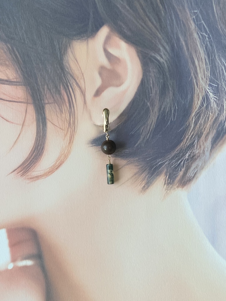 長州藩士イメージ「松」ピアス