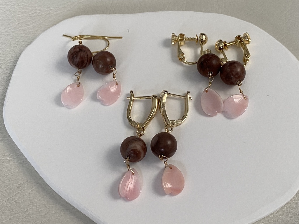 土佐藩士イメージ「桜」ピアス