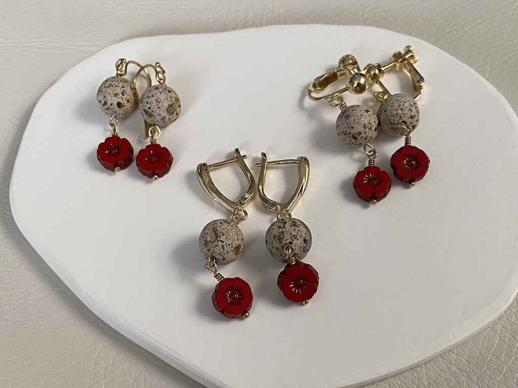 薩摩藩士イメージ「梅」ピアス