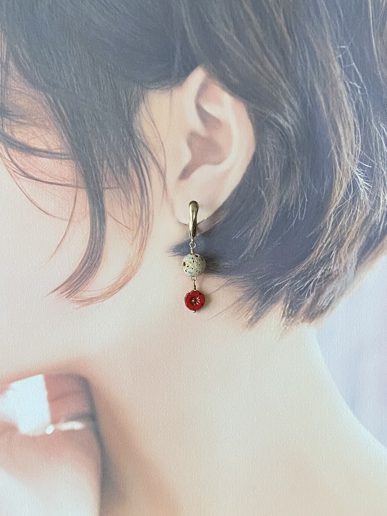 薩摩藩士イメージ「梅」ピアス