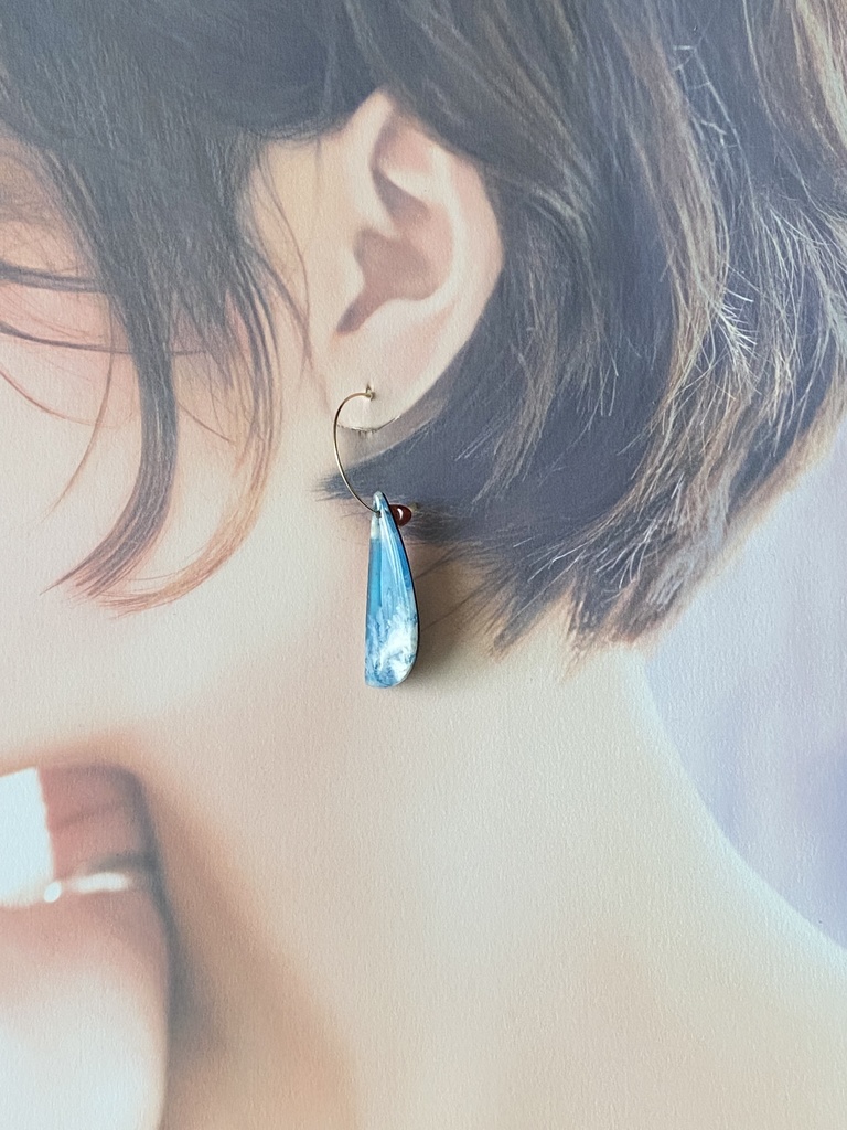 坂本龍馬イメージ「晴天」ピアス