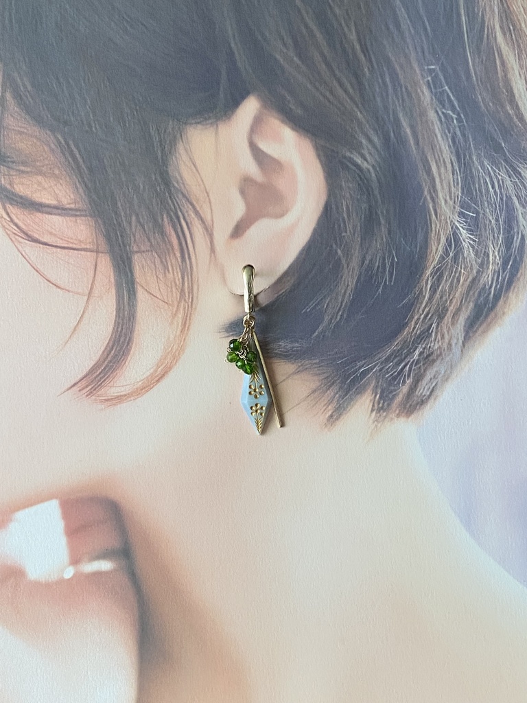 久坂玄瑞イメージ「双璧/力」アシンメトリーピアス